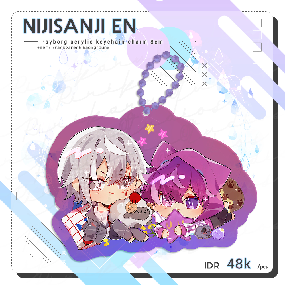 Nijisanji EN Noctyx - Psyborg Acrylic Keychain Charm