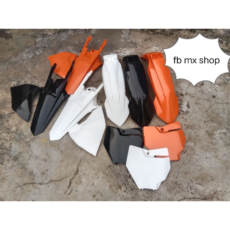 Cover body set GTX 85 2020 sepakbor depan belakang dan papan nomor ktm 85 2020 hrv cover body set kt
