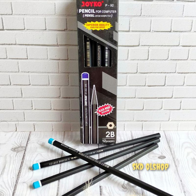 

PENCIL JOYKO 2B P-92 For Computer (Isi 12 Pc)