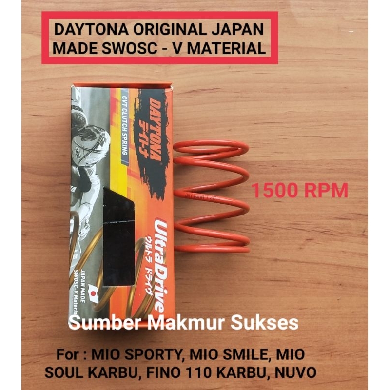 PER CVT RACING MIO SPORTY MIO SMILE MIO SOUL KARBU FINO 110 KARBU NUVO 1500 RPM DAYTONA JAPAN