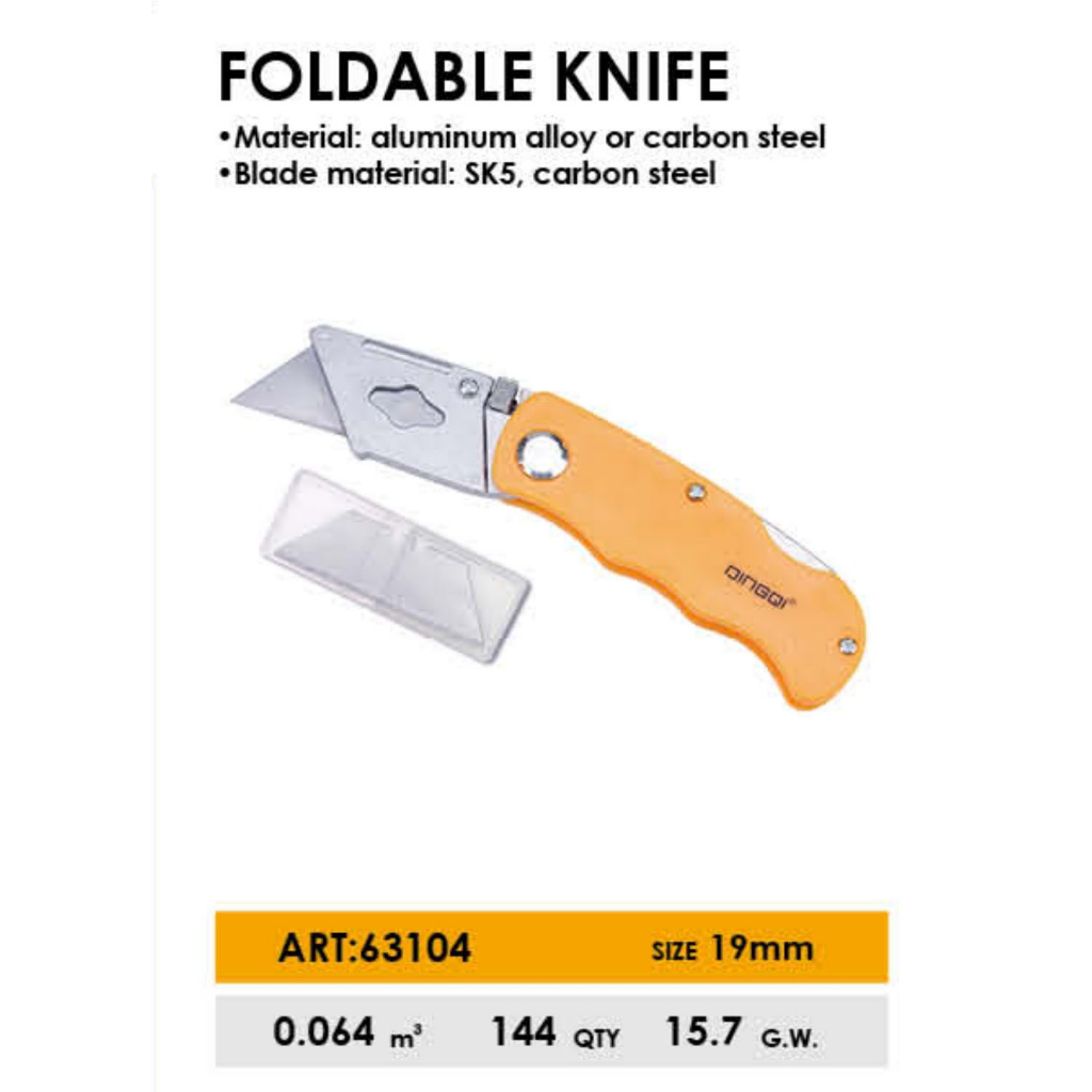 

DINGQI Pisau Pemotong Pisau Cutter Folding Utility Knife Cutter 63104 63109 63112