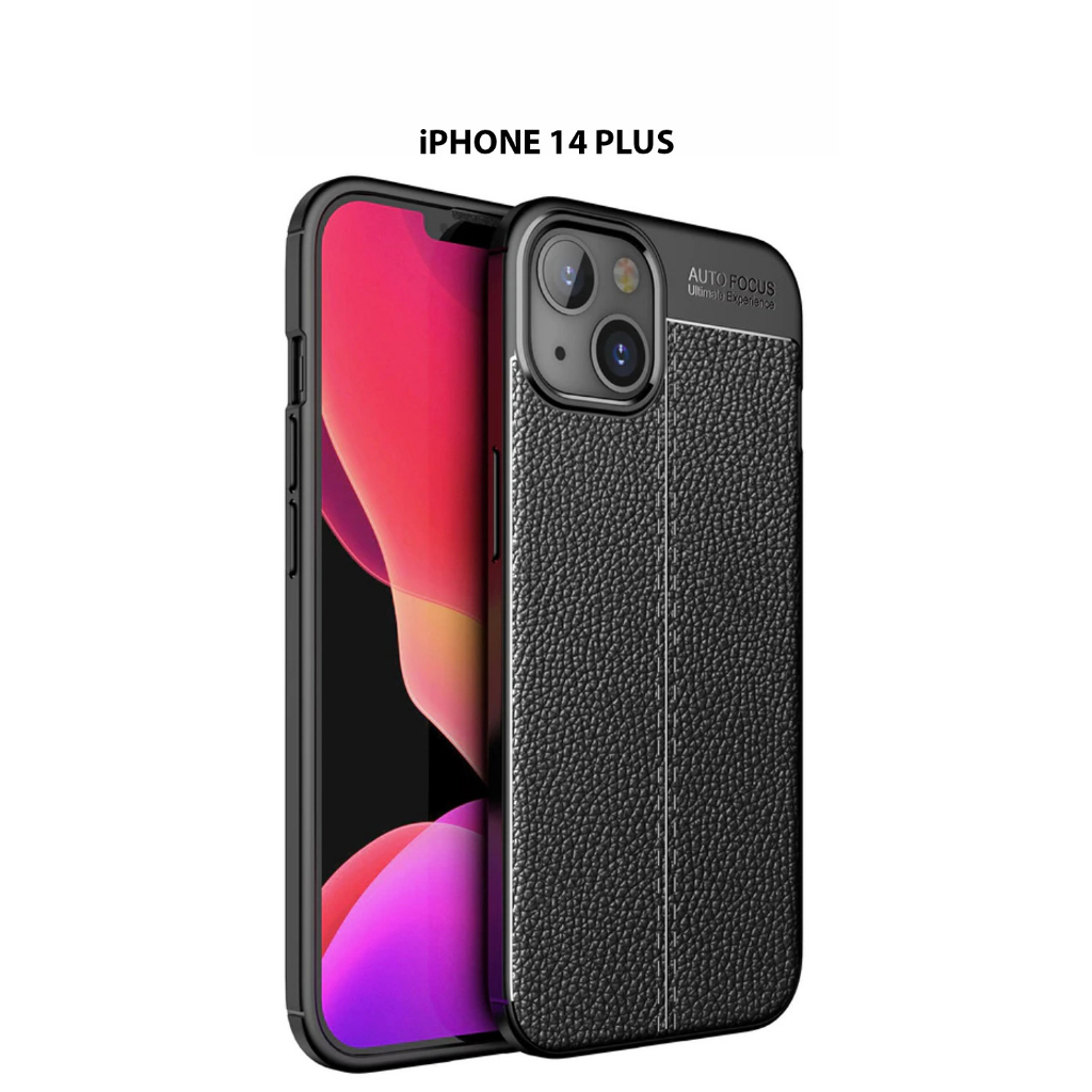 Case Auto Focus iPHONE 14 PLUS Leather Experience SoftCase Slim Ultimate / Casing Kulit