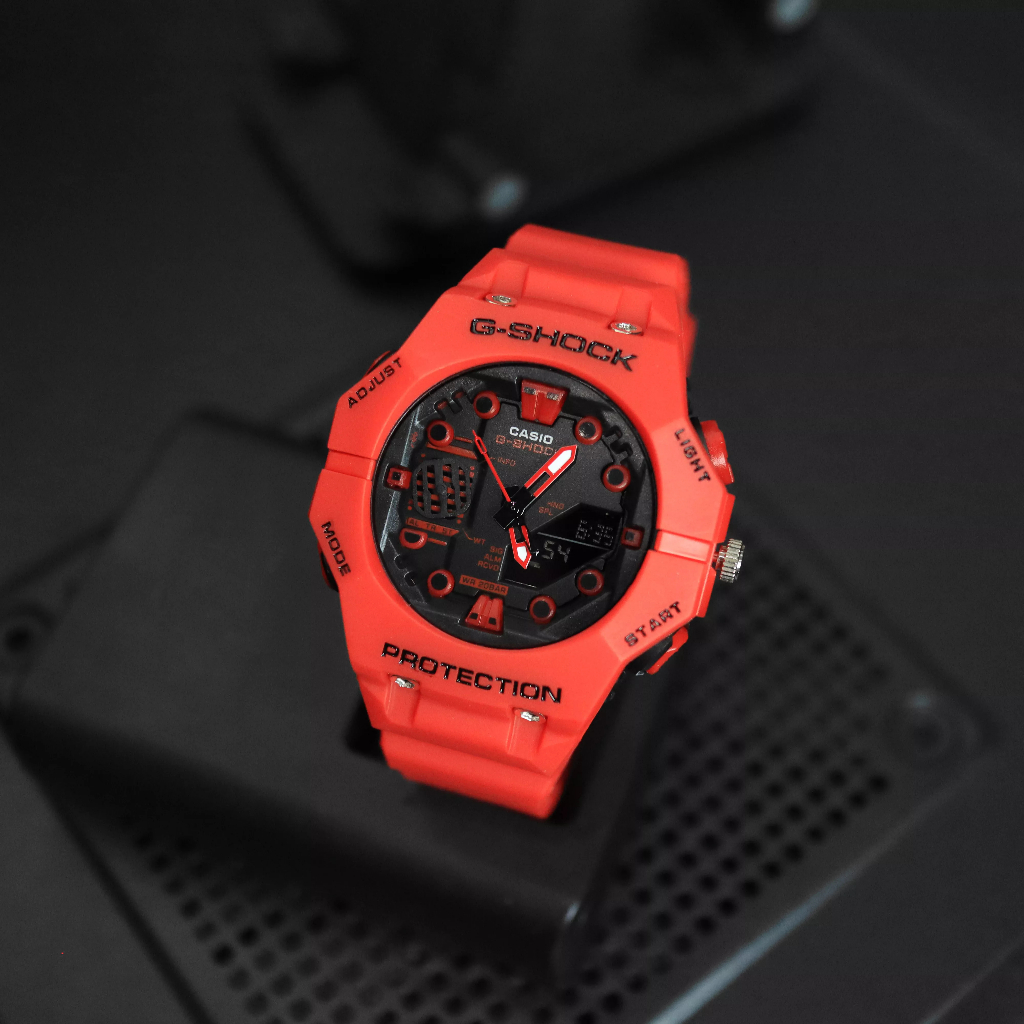 JAM TANGAN FASHION PRIA SPORT CASIO G-SHOCK GA2100 DUAL TIME WATER RESIST