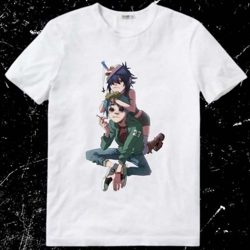 Baju Kaos Tshirt Pria Laki Cowok Unisex Band Gorillaz D-Sides G-Sides G Collection The Now Now The F