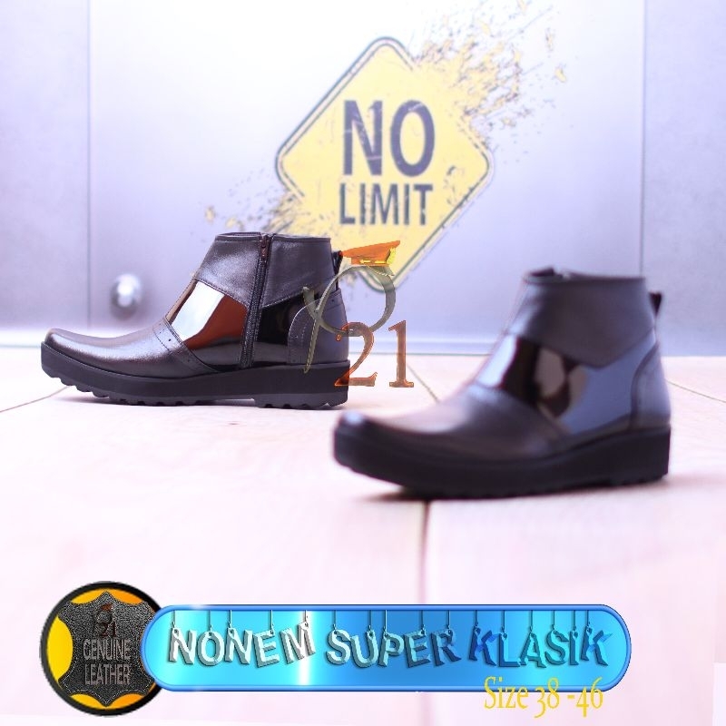 FLAT NONEM SUPER KLASIK SEPATU P21 SEPATU PDH SEPATU POLRI