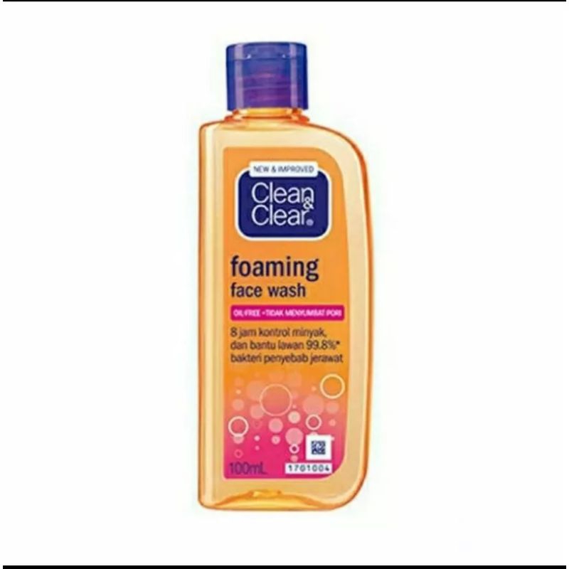 CLEAN &amp; CLEAR FOAMING FACE WASH 100ML