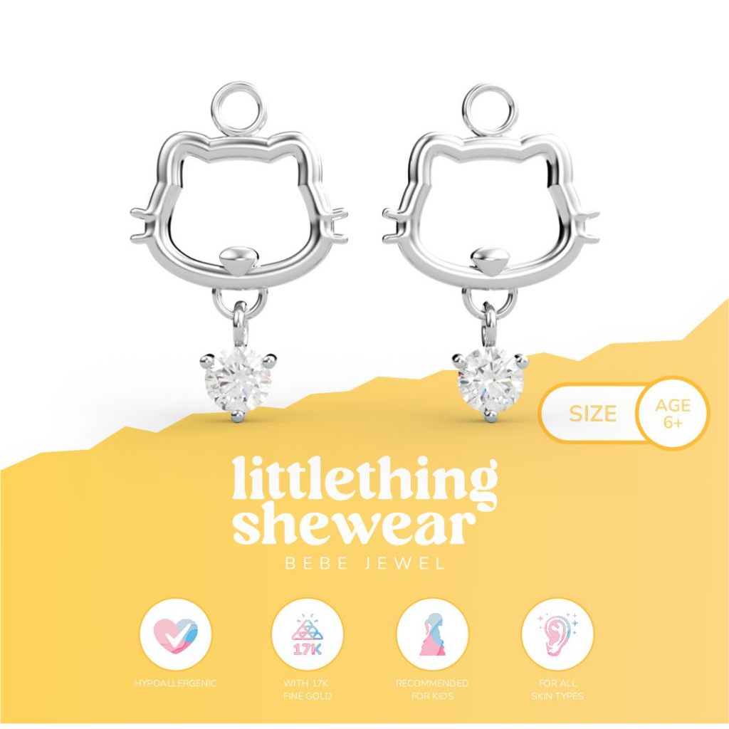 Littlethingshewear Liontin Loop Hoop Kimi – 17k Anti Karat Anti Alergi Aman dan Nyaman Emas Asli