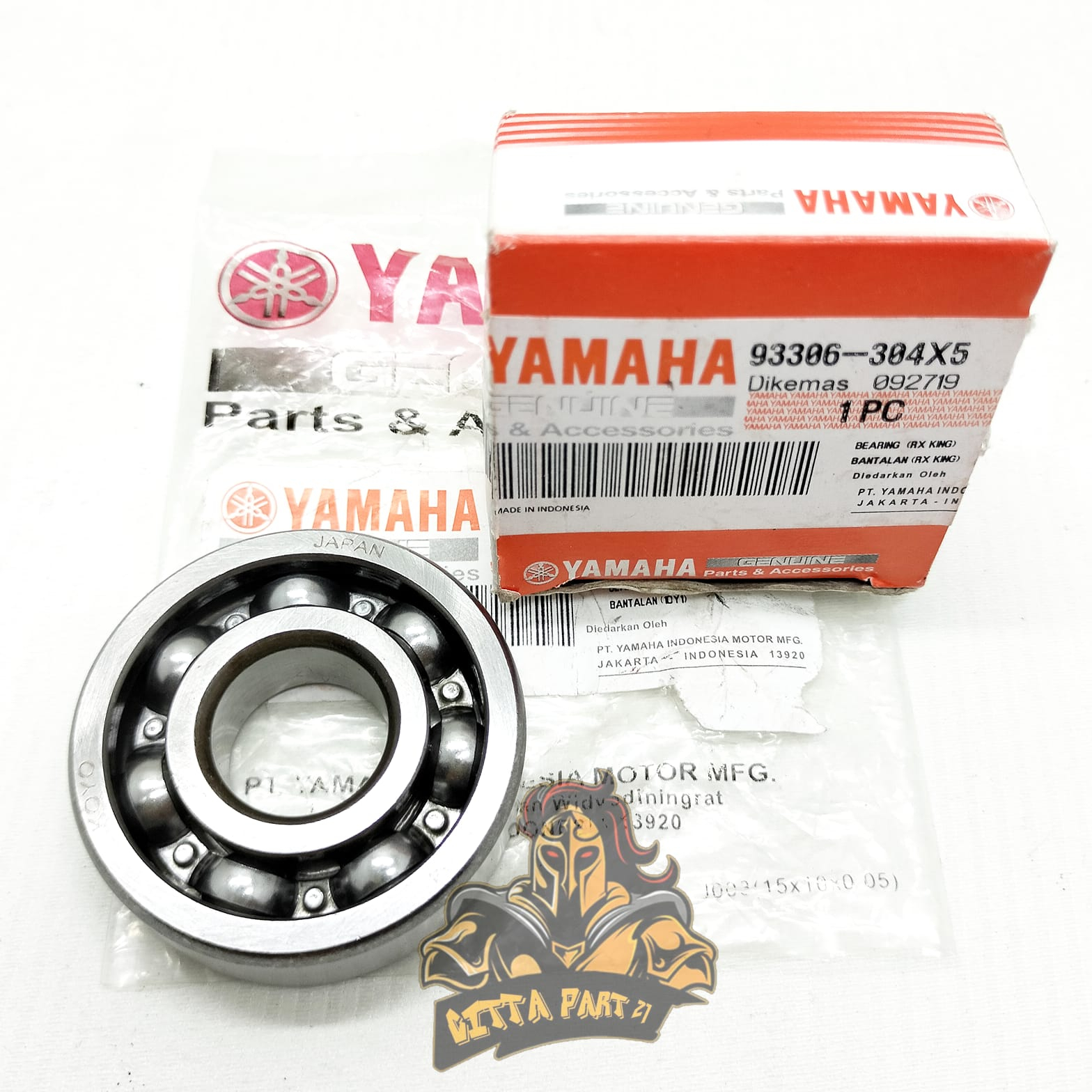 KELAHAR BEARING KRUK AS ASLI ORIGINAL YAMAHA 6304 KUALITAS ASLI ORIGINAL YAMAHA YGP PRESISI DAN DIJAMIN AWET RX KING RXKING VEGA R NEW VEGA R LAMA JUPITER Z LAMA BURHAN TIGER CLYPTON LAHER