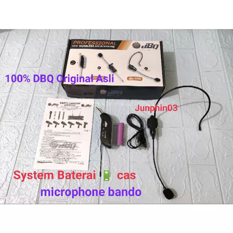 mic wireless bando DBQ DB 390 DB390 UHF produk original