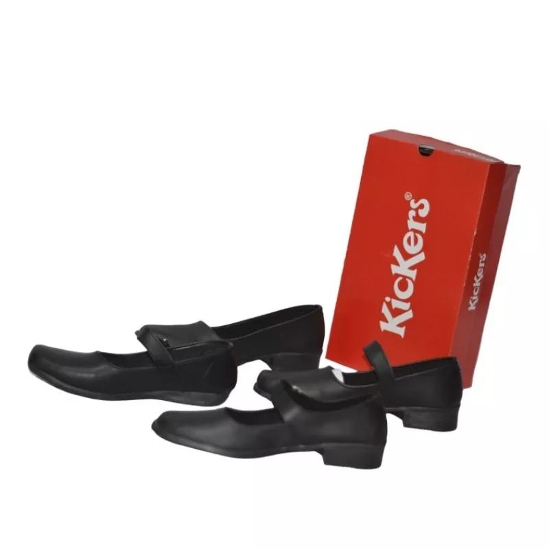 PROMO SEPATU DISKON TERLARIS Pantofel Wanita Hak 3 Cm Hitam Sekolah Paskibra Kantor