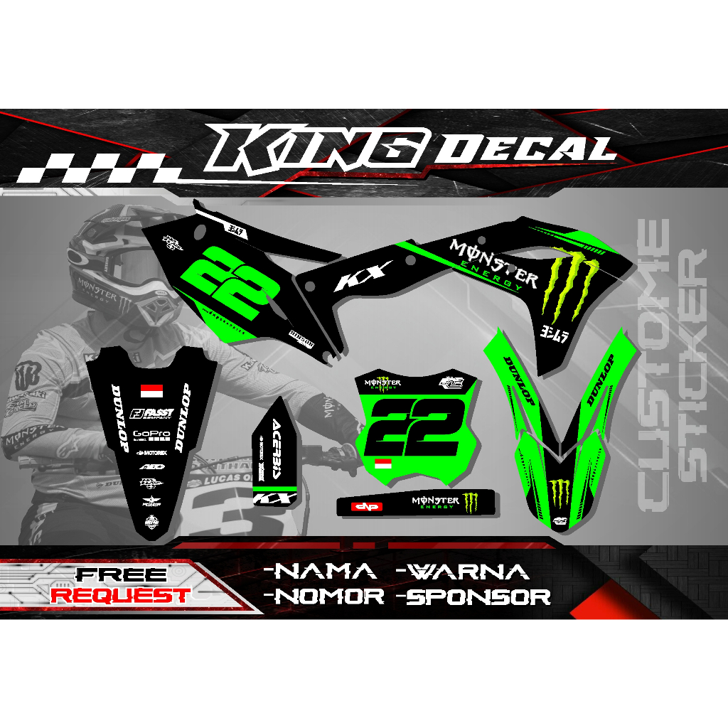 DECAL STICKER KX 250 DECAL KX 450 DECAL STICKER KXF 250 DECAL KXF 450