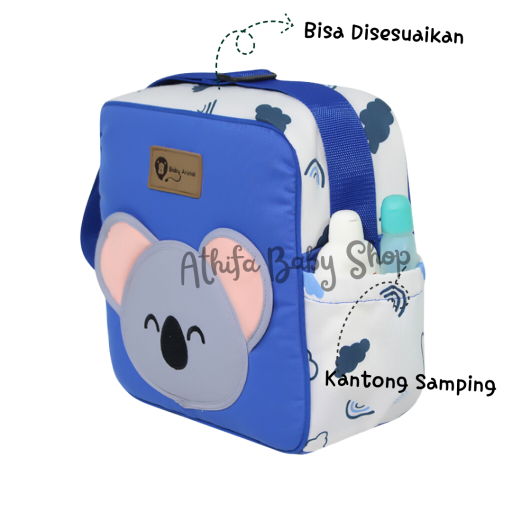 Tas Perlengkapan Bayi Kecil Popok Diaper Bag Baby Family Koala Series Kado Ibu Hamil Melahirkan