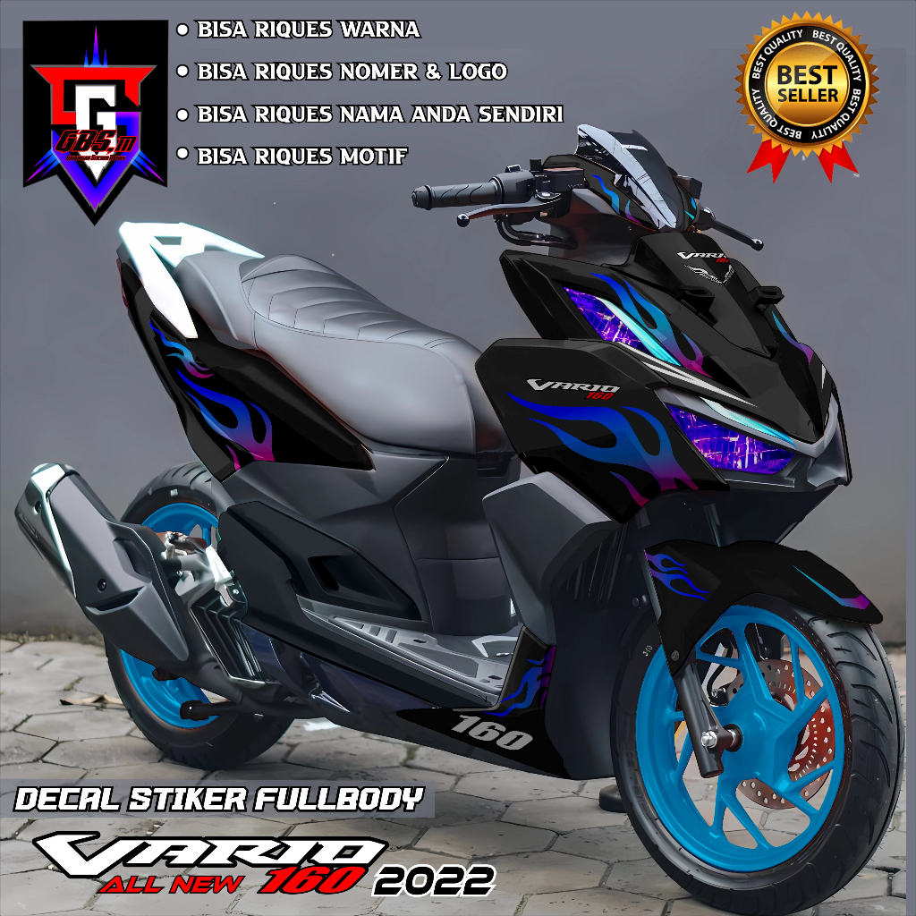 Decal Variasi Fullbody Vario New 160 Stiker Decal Motor New Vario 160 Decal All New Vario 160 Fullbo