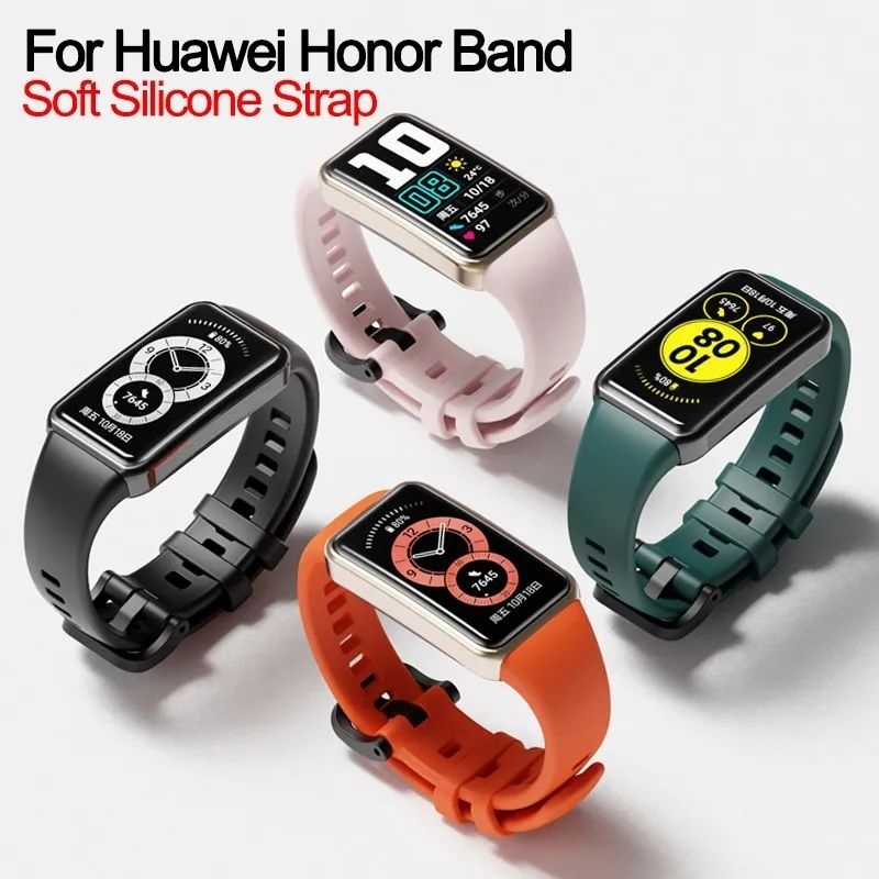 Strap / Tali Jam Silicone Huawei Band 6 / Honor Band 6 / Honor Band 7 / Huawei Band 7