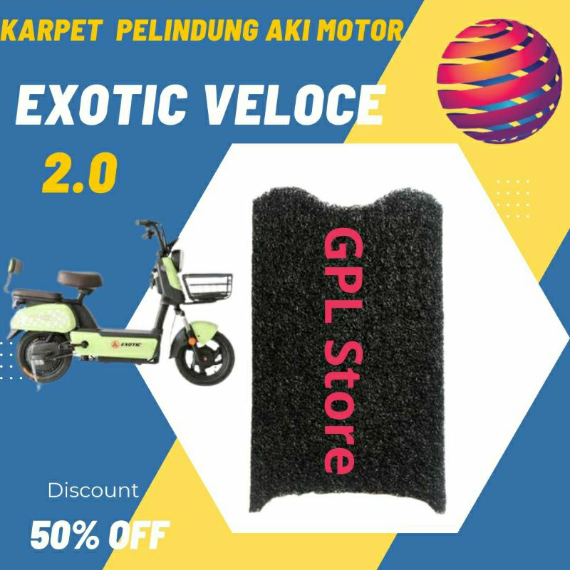 Motor Listrik Pijakan Karpet mie Bihun Sepeda listrik Exotic Veloce 2.0