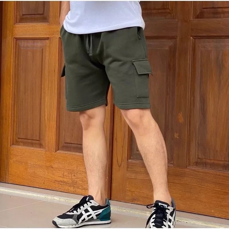 Celana cargo pendek sporty 8 warna