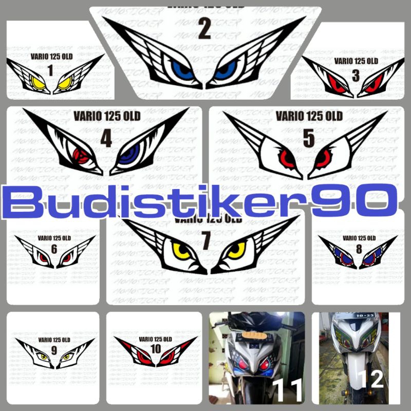 Stiker lampu depan Vario fi old 125