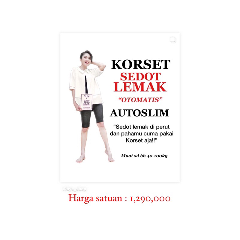 KORSET SEDOT LEMAK PAHA AUTOSLIM (EXTRA BONUS KORSET SINGLET BODYSHAPE PUTIH)