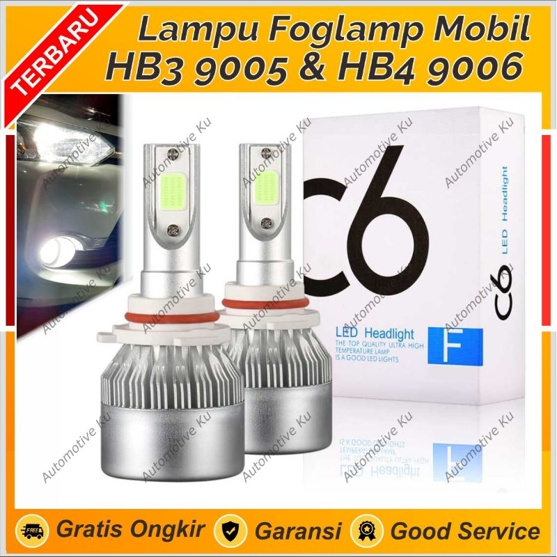 LAMPU LED FOGLAMP / HEADLAMP / UTAMA JAUH / UTAMA DEKAT MOBIL C6 HB3 HB4 9005 9006 : INNOVA OLD INNO
