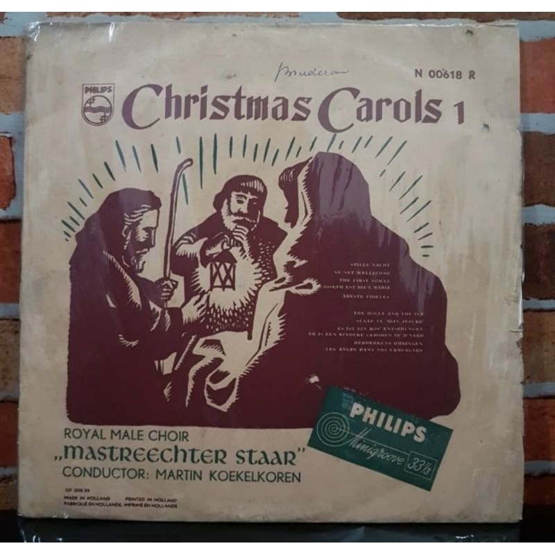 Vinyl Piringan Hitam 10 inch Martin Koekelkoren-Christmas Carols 1