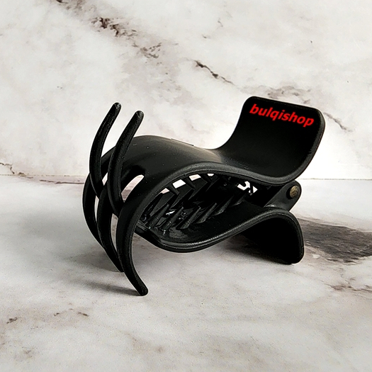 JEDAI GLOSSY HITAM ORI JEPITAN TARING IKAN GARPU BESAR GIGI 3+2 JEPIT RAMBUT CAKAR 3 + 2 PREMIUM KOR