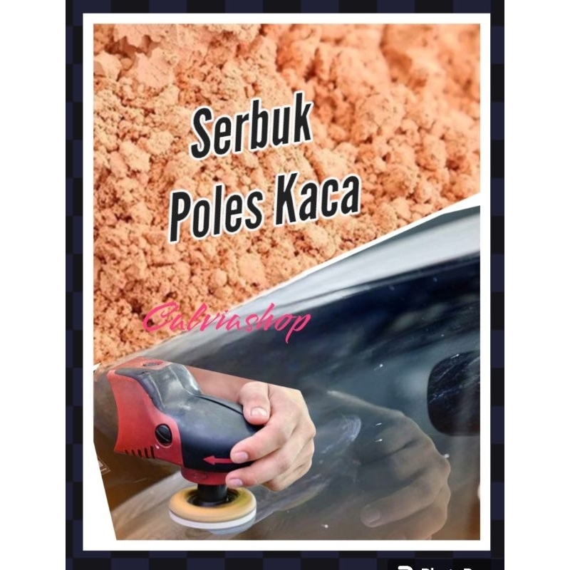 serbuk poles kaca penghilang baret dan jamur