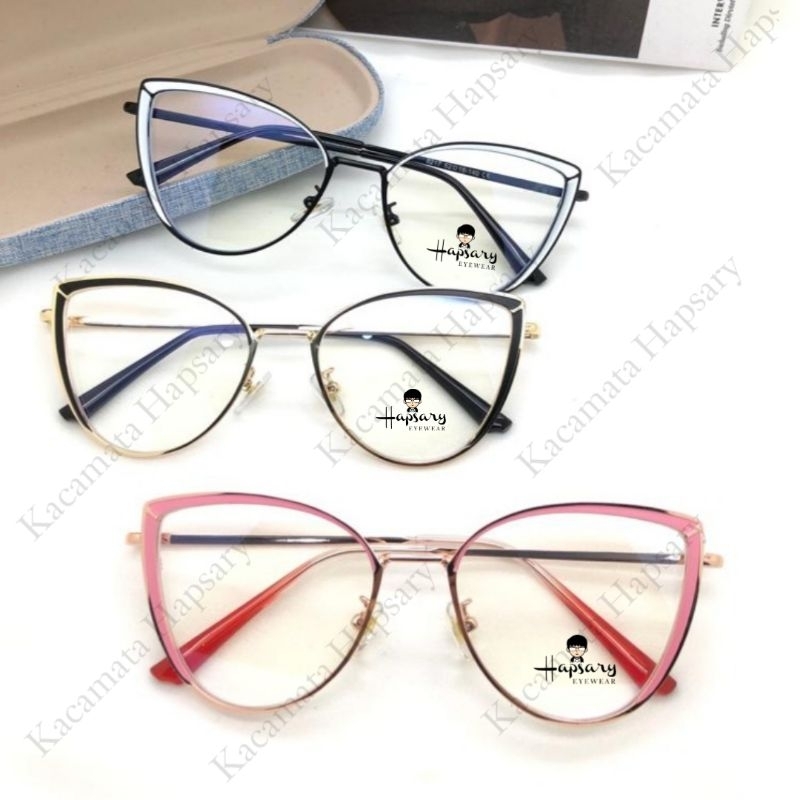 Frame Kacamata Minus Wanita 8217 Antiradiasi Blueray | Anti UV Photocromic &amp; Bluecromic