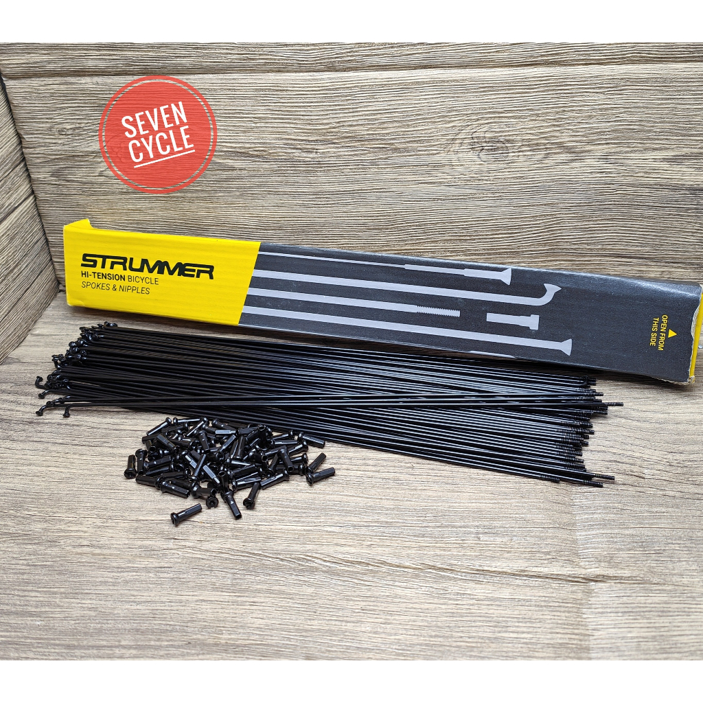 jari jari spoke strummer stainless 292mm nipple black 14mm