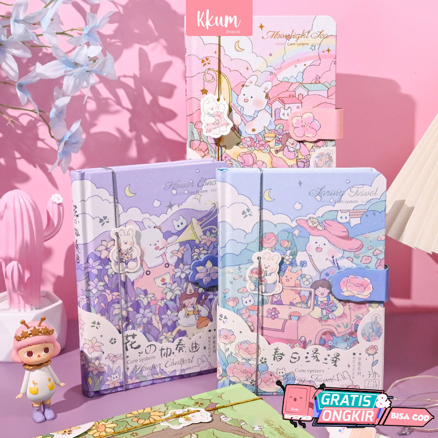 

Notebook rabbit cute/ Buku tulis karakter lucu/ Buku catatan jurnal diary