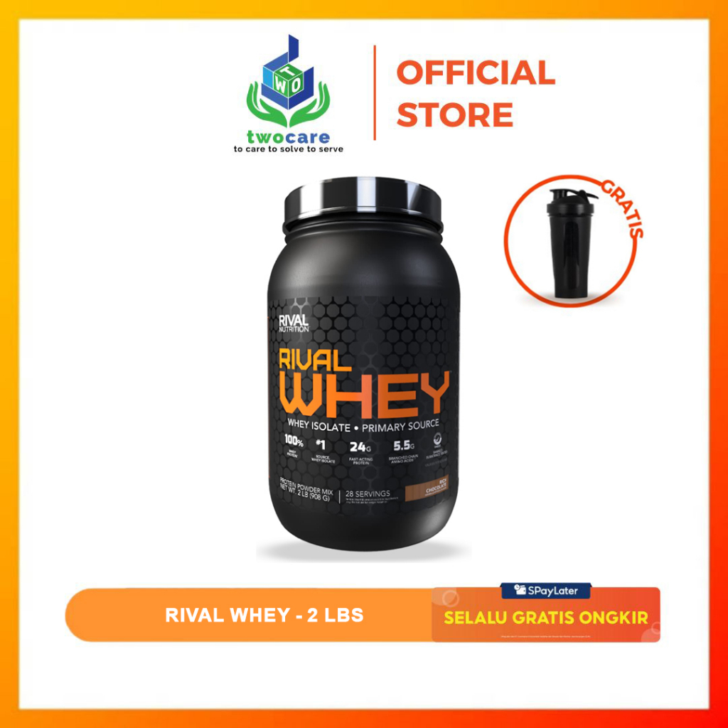 Rival Nutrition Whey Protein 2 lbs Primary Whey Protein Isolate