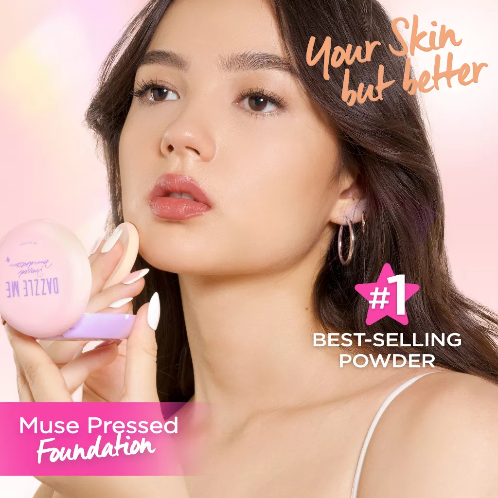 DAZZLE ME MUSE PRESSED FOUNDATION - FOUNDATION DAZZLE ME COMPACT POWDER MURAH
