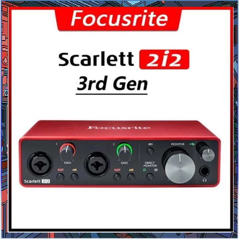 SOUNDCARD FOCUSRITE SCARLETT 2i2 3RD USB AUDIO INTERFACE ORIGINAL
