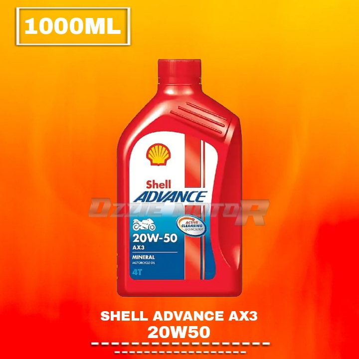 Shell Advance AX3 20W50 MA 1L Oli mesin 4T