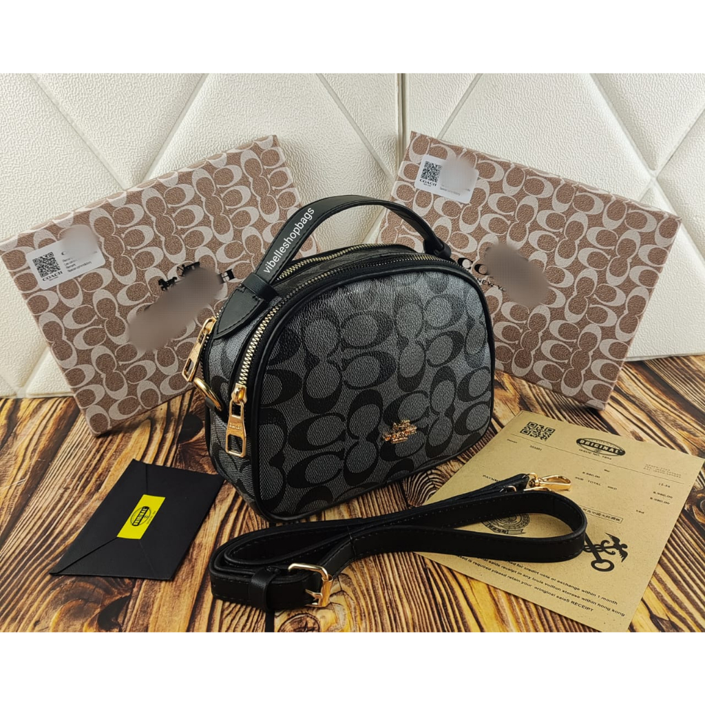 Coah Serena Bahan Togo merk timbul 2 Ruang Kualitas Import | Tas Selempang Wanita | Tote Bags Top Handle Mini - [ PROMO ] Tas Selempang Wanita Import Serena 2 Ruang Coach New Fashion vibelleshopbags 1727