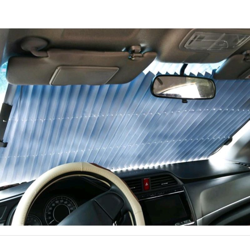 Hordeng Tirai Kaca Depan Mobil NEW SIGRA/CALYA Pelindung Panas Sun Shield