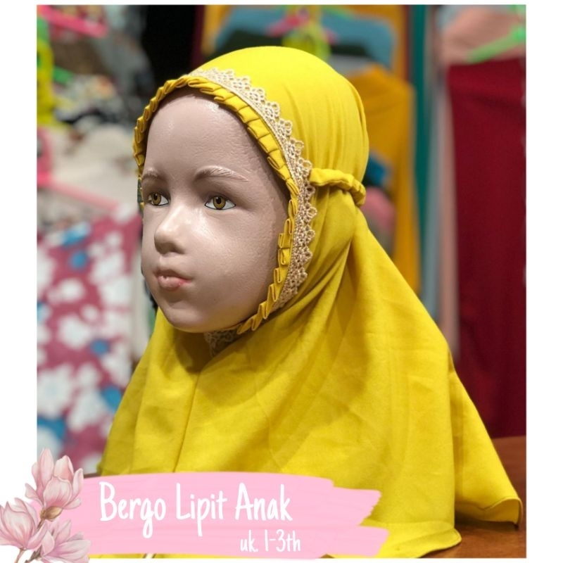 Hijab Bergo Lipit Anak