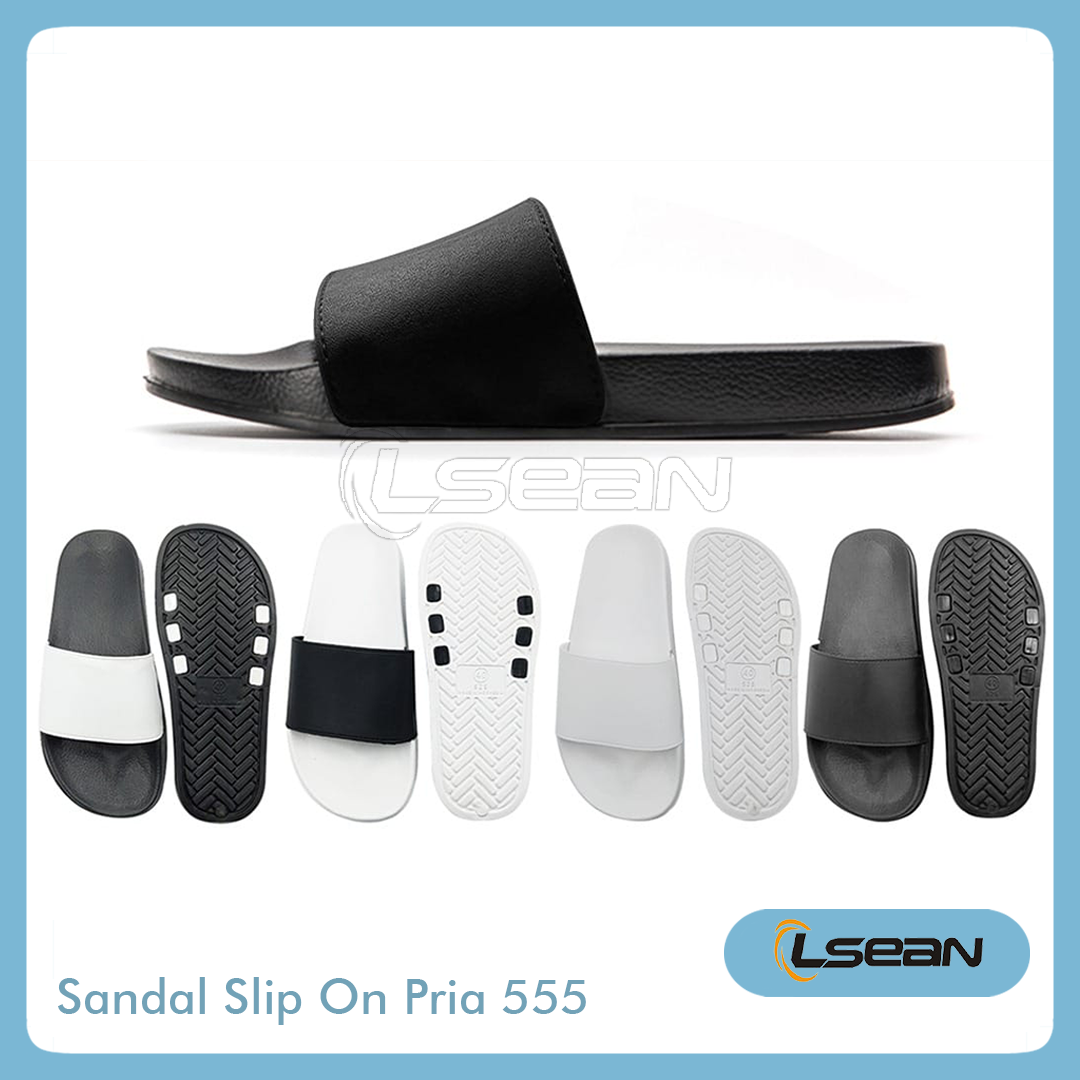 Sandal Slip On Pria Wanita Polos Basic Slippers Sandal Rumah Selop