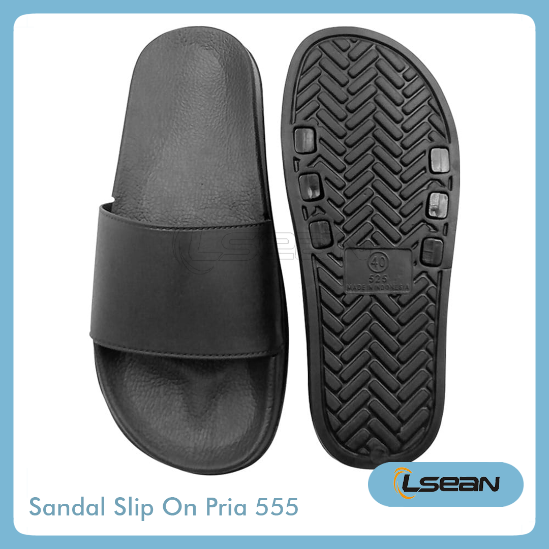 Sandal Slip On Pria Wanita Polos Basic Slippers Sandal Rumah Selop