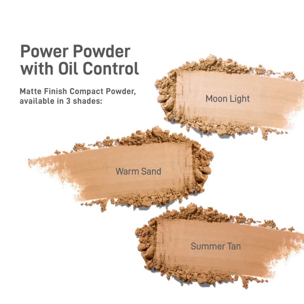 NAMA Power Powder Matte Finish Compact | Compact Powder Oil Control Bedak Padat Menyerap Minyak