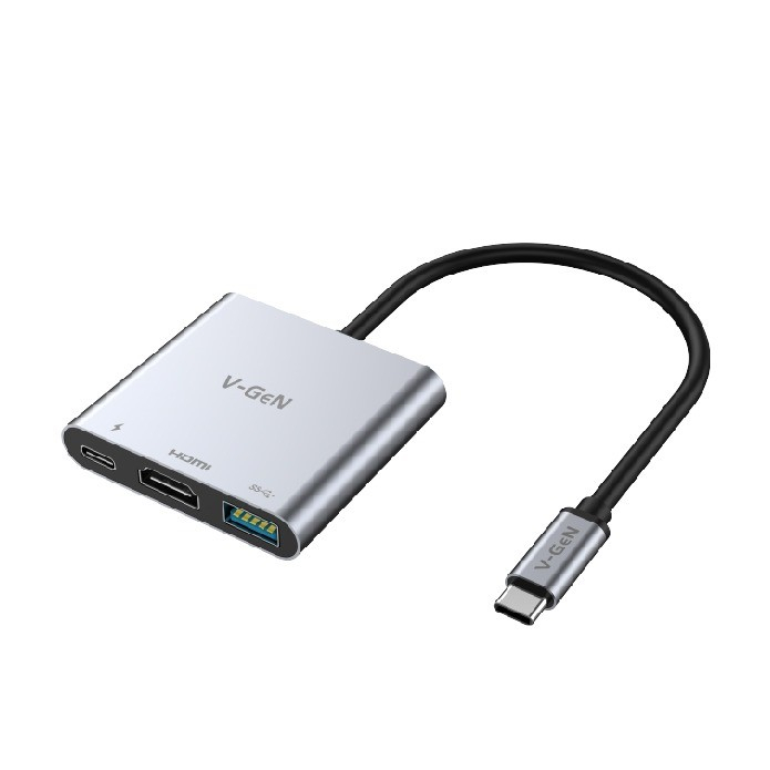 USB Type C HUB V-GeN VHB-01 3 in 1 USB 5Gbps Type C PD 90W HDMI 4K