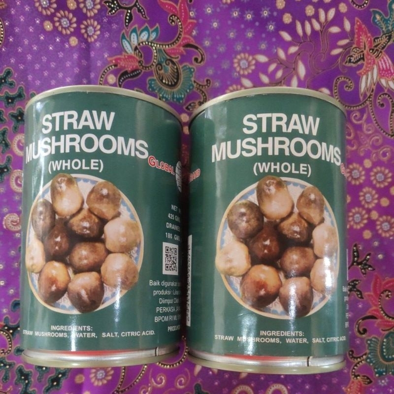 

Jamur Merang dalam kaleng/ GLOBAL BRAND STRAW MUSHROOM ( Whole) / jamur.