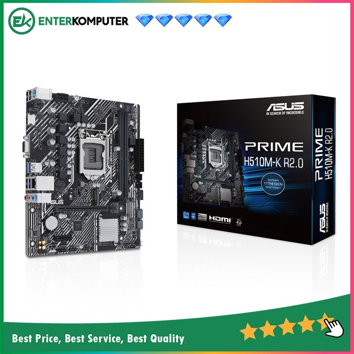 Asus PRIME H510M-K R2.0 (LGA1200, H470, DDR4, USB3.2, SATA3)