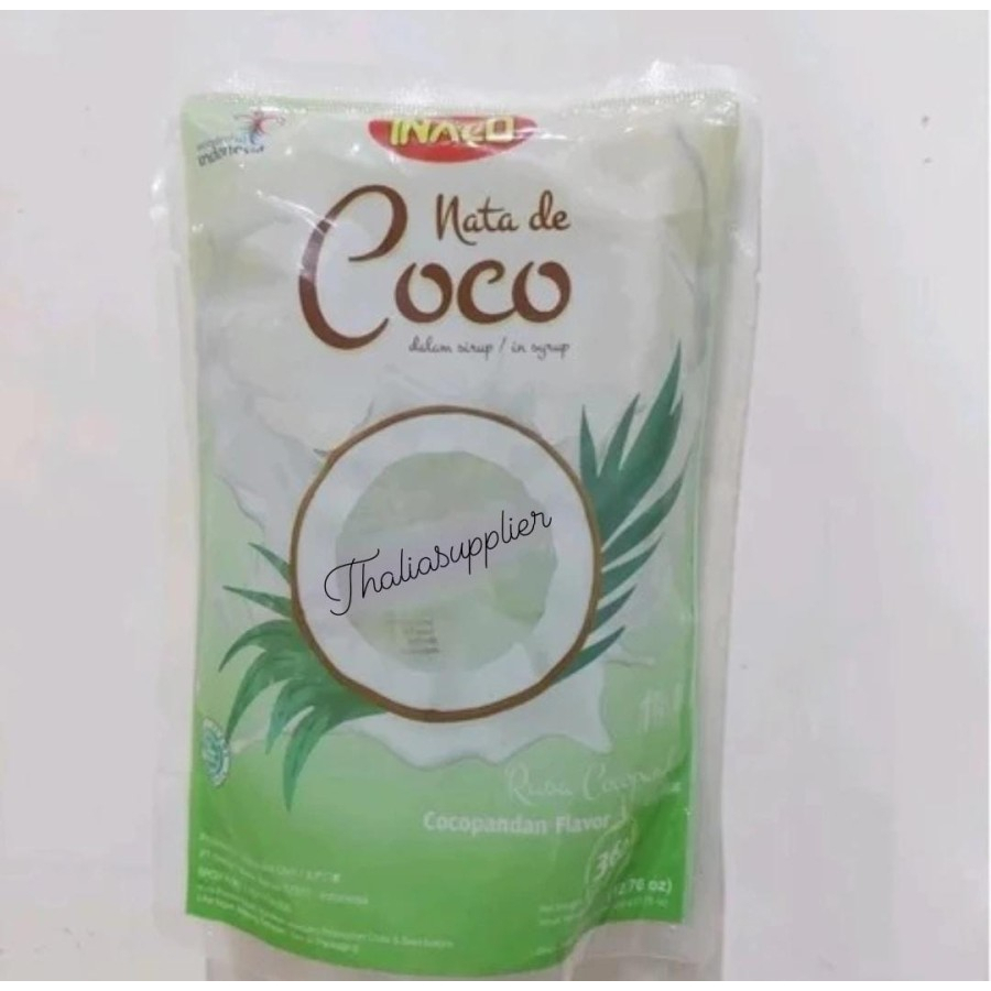 

INACO NATA DE COCO RASA VANILA KEMASAN POUCH 360GR, CAMPURAN MINUMAN