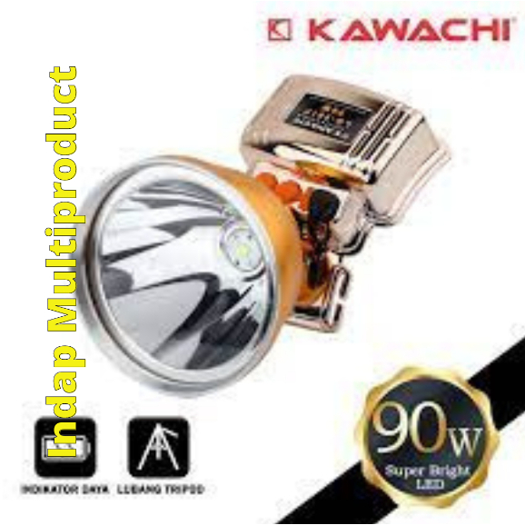 Kawachi Senter Kepala 90 Watt LG-901P LED Super Terang 10000 mAH Cahaya Putih