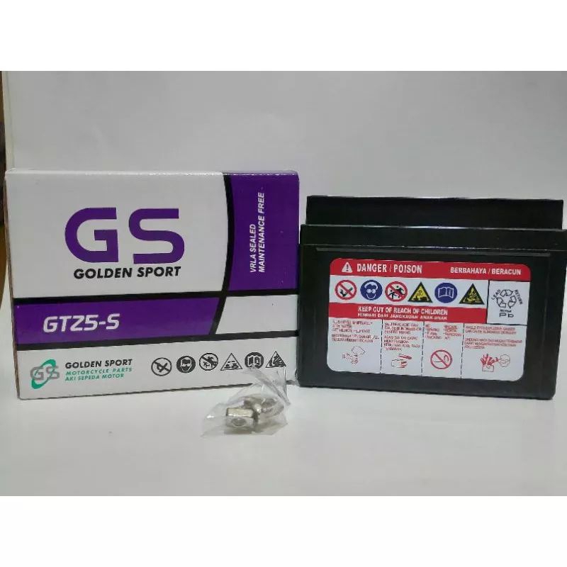 AKI KERING MOTOR BEAT/SUPRA X 125 GS MF GTZ5S 5AH GARANSI 3 BULAN~