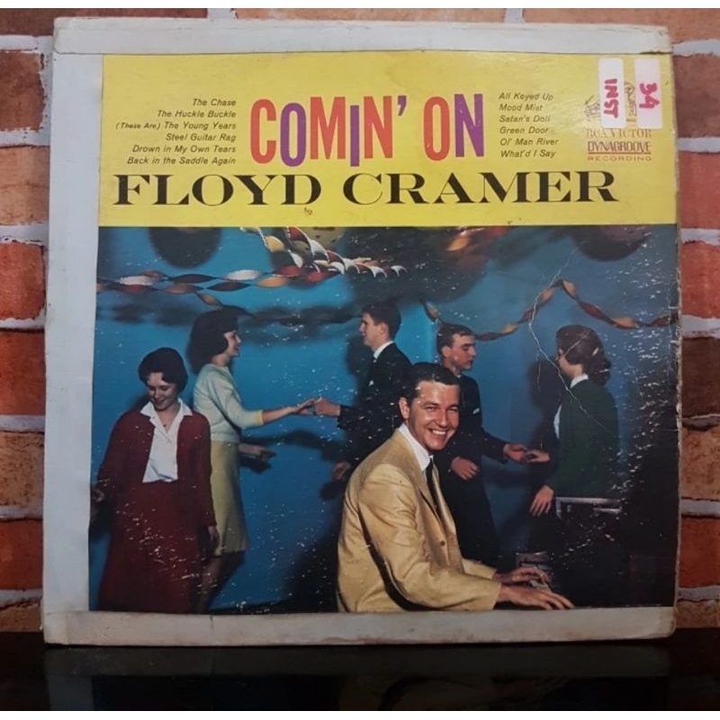 Vinyl Piringan Hitam 12 inch Floyd Cramer-Comin' On