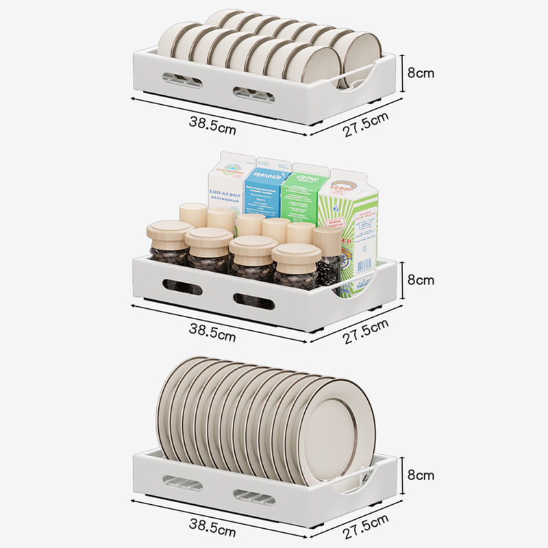 Rak Piring Pengering Piring Lemari Dapur Tarik Keluar Rak Piring Penyelenggara Rak Penyimpanan