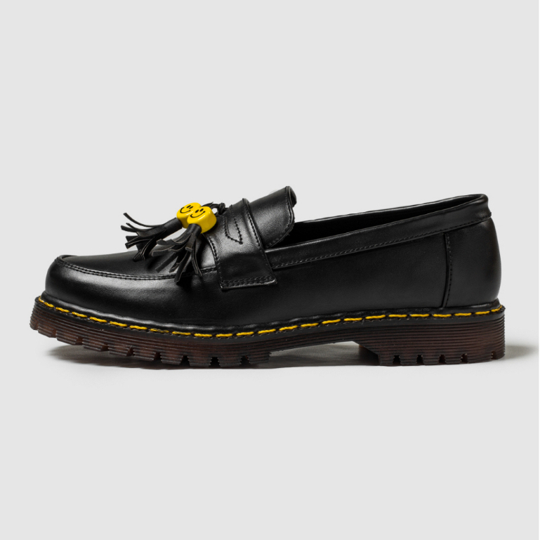 SMILE BLACK |ManNeedMe x ARF| Sepatu Loafers Pria Docmart Formal Shoes Pantofel Kantor / Kerja ORIGINAL