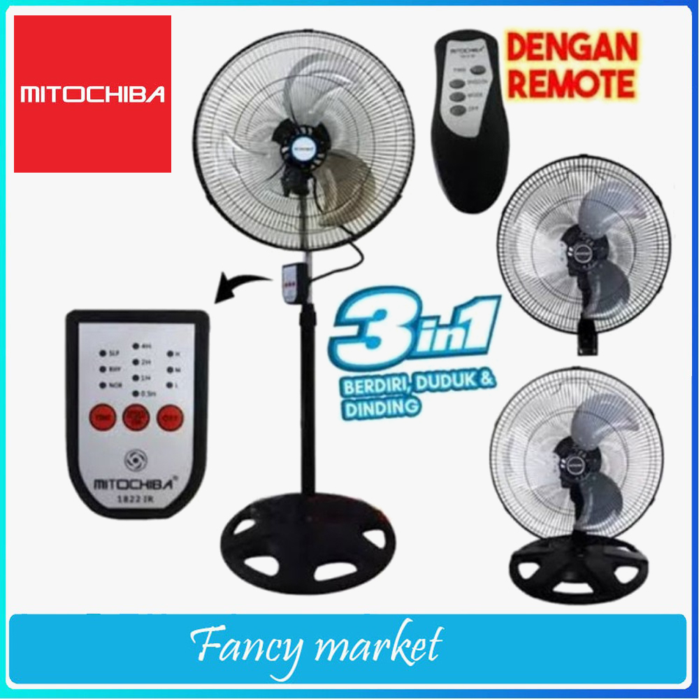 KIPAS ANGIN TORNADO MITOCHIBA 18 inch MT 1822J/MITOCHIBA MT 1822 JR/SR + Remote ANGIN SUPER KENCANG