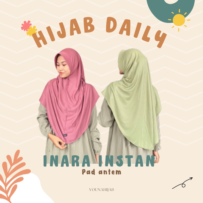 INARA INSTAN / JILBAB INSTAN PAD ANTEM by YOUNA